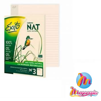REPUESTO EXITO NAT N°3 X48H RAYADO / CUADRIULADO